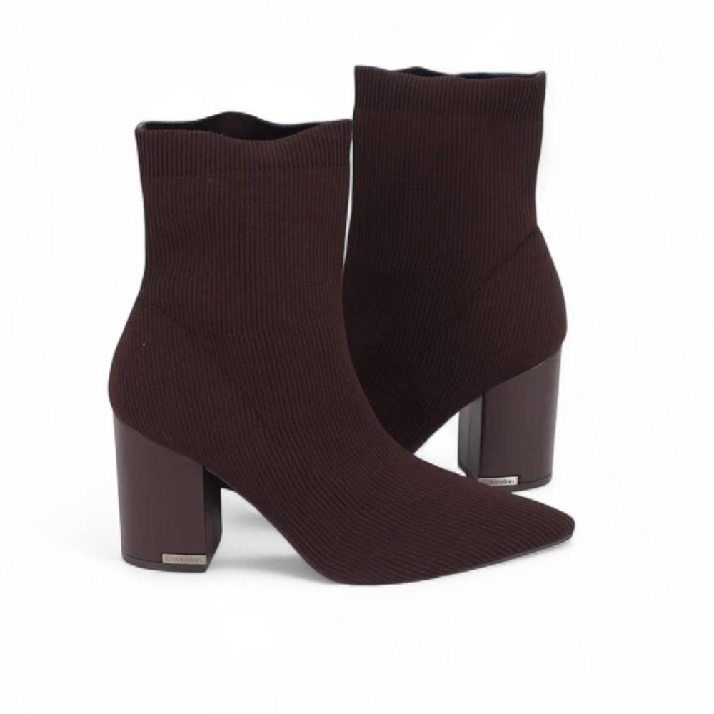 Calvin Klein’s Mirela Sock Booties 🌟🤎